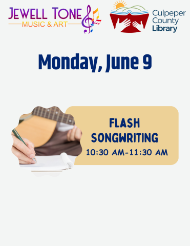 flyer for flash songwriting