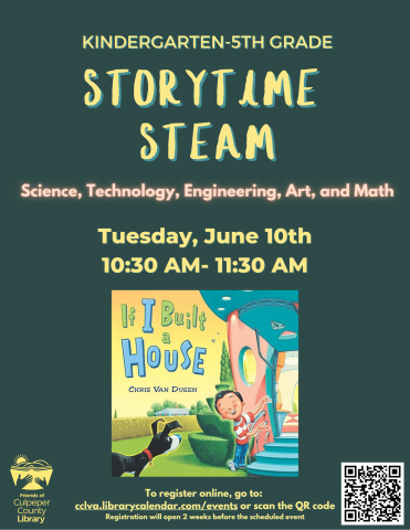 flyer describing story time steam