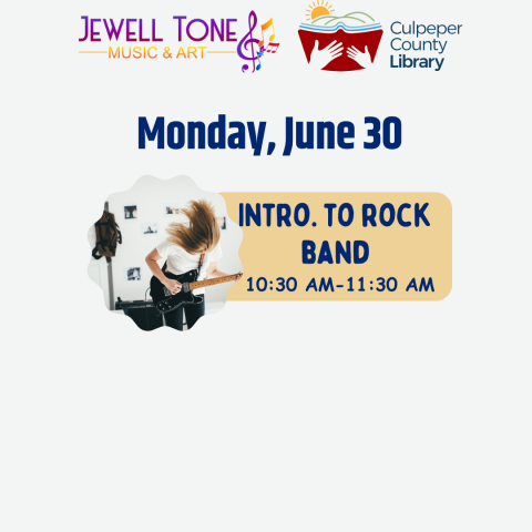 Flyer about Rock Band event