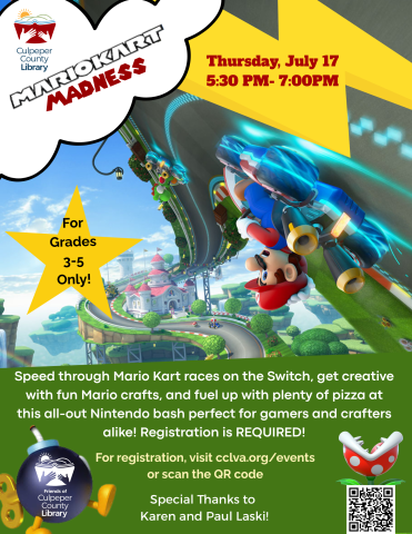 flyer for mariokart madness