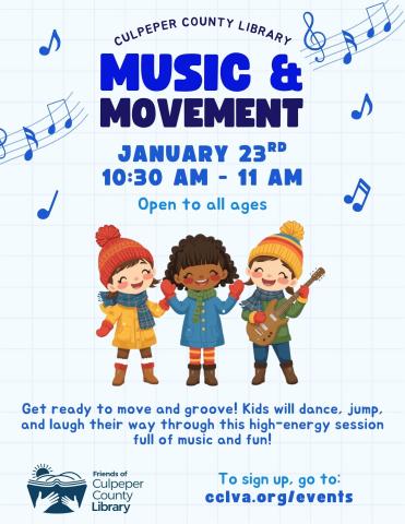 flyer for music and movement