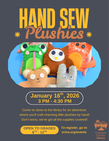Flyer about sewing plushies