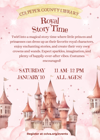 flyer for royal story time