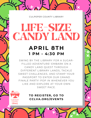 Flyer about Life size candy land