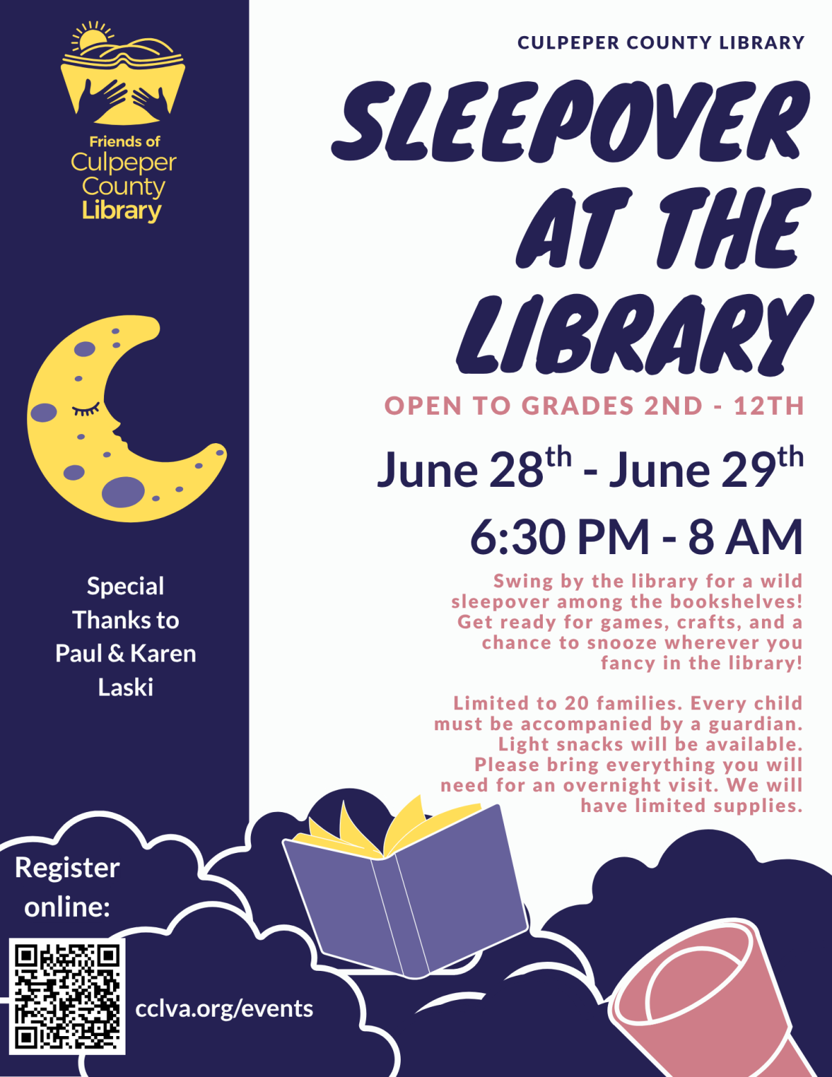 sleepover flyer