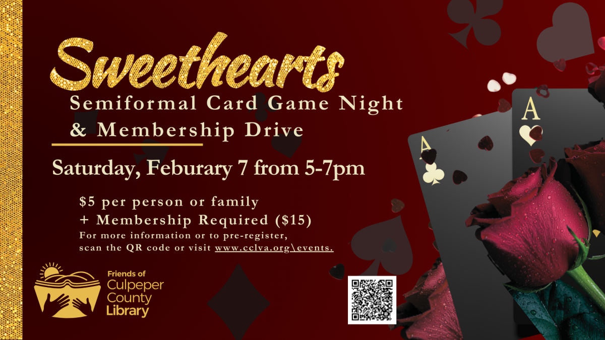 Sweethearts Card game night with roses covering playing cards