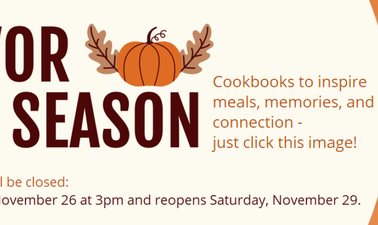 Thanksgiving closure announcement with fall colors